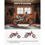 VEVOR Motorradständer (385 kg belastbar) vorne und hinten Doppelgabelständer, hinterer U+L-Gabel-Schwingarm-Spulenständer, für die meisten Motorräder von Yamaha Honda Kawasaki Suzuki, rot