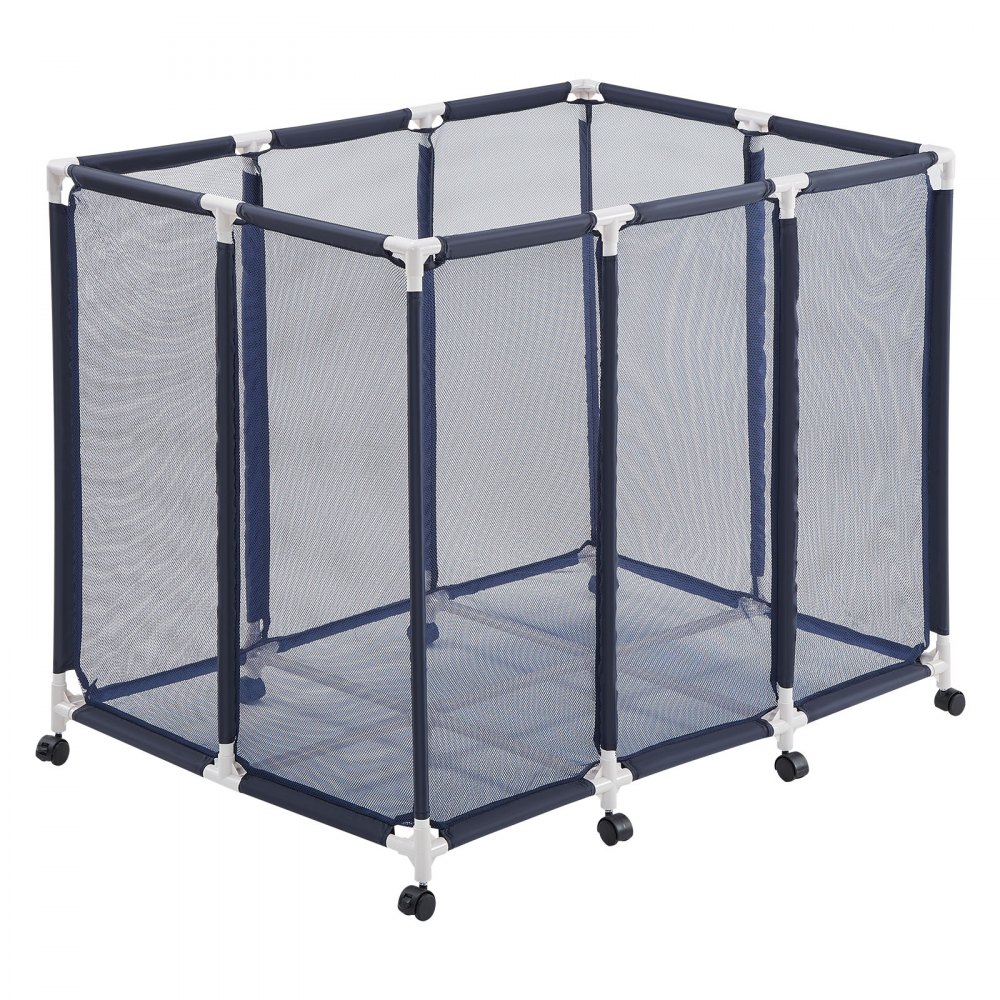 VEVOR Pool Aufbewahrungsbehälter 122x84x99 cm, Netz Organizer mit Kunststoffrahmen, Organisationskorb für Poolspielzeug, Aufbewahrungsbox Box mit Atmungsaktivem Netzkorb für Schwimmbäder