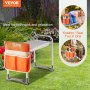 VEVOR Gartensitzkniebank Kniebank mit weichem Kniekissen für Gartenarbeit - Garten-Kniebank klappbar Gartenhocker bis 150 kg mit Werkzeugtaschen, Gartenstuhl zum Knien & Sitzen 550 x 300 x 445 mm