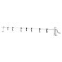 VEVOR Poolfolienaufroller Aluminiumlegierung Pool Aufroller 6510x170x360mm Poolabdeckung 5 Sektionen Aufrollvorrichtung Plane 25kg Gewichtskapazität Planenaufroller Aufrollsystem Solarplane