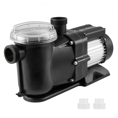 VEVOR Schwimmbadpumpe, 1500W/2.0HP, 115GPM max. Durchfluss, Einzelgeschwindigkeits-Schwimmbadpumpe, 220 V, 2850 U/min, 15 m max. Förderhöhe, Poolpumpe mit Filterkorb, für Aufstellpools, Whirlpools, Spas