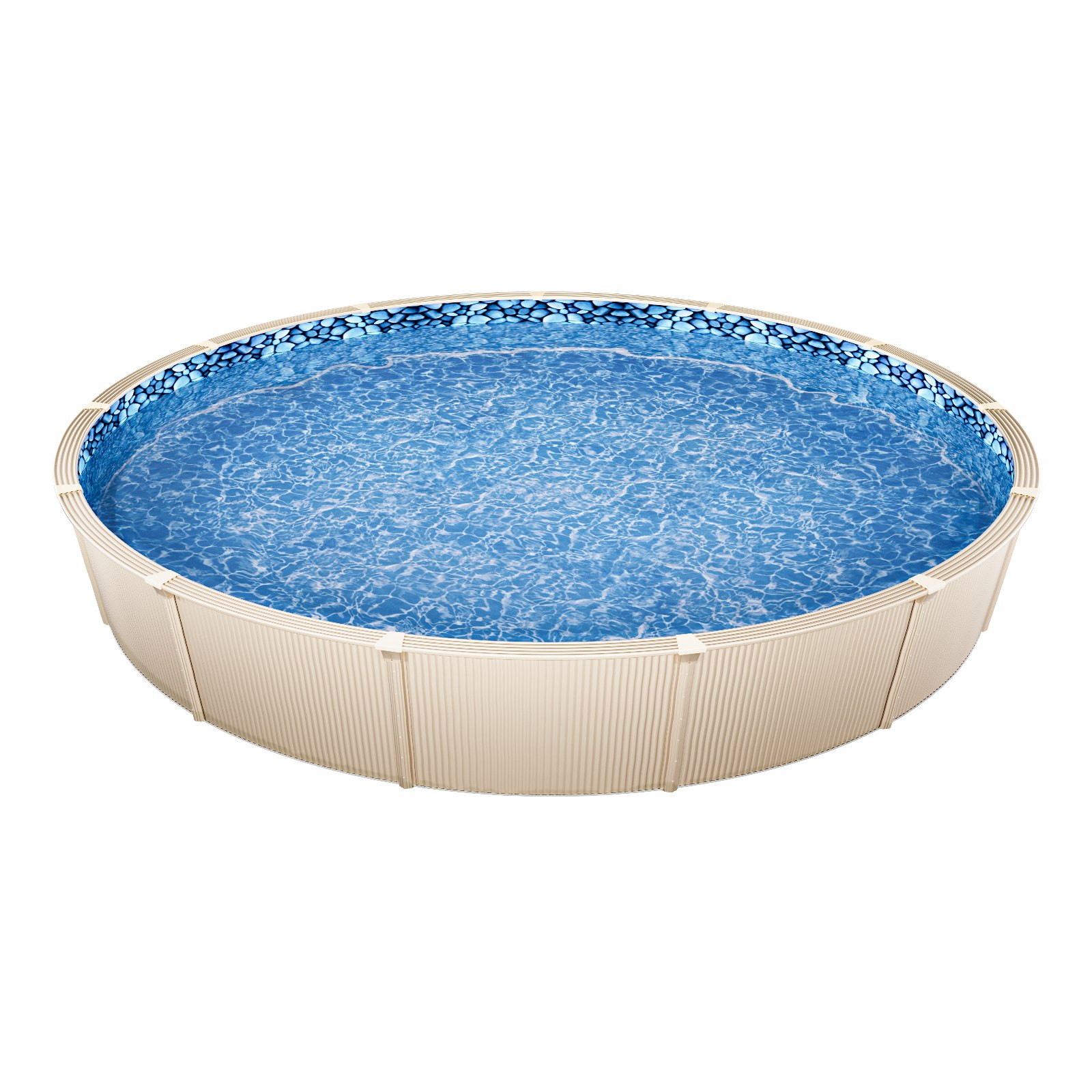 VEVOR Innenfolie Poolfolie Ersatzfolie Innenhülle Schwimmbadfolie φ1006x120cm