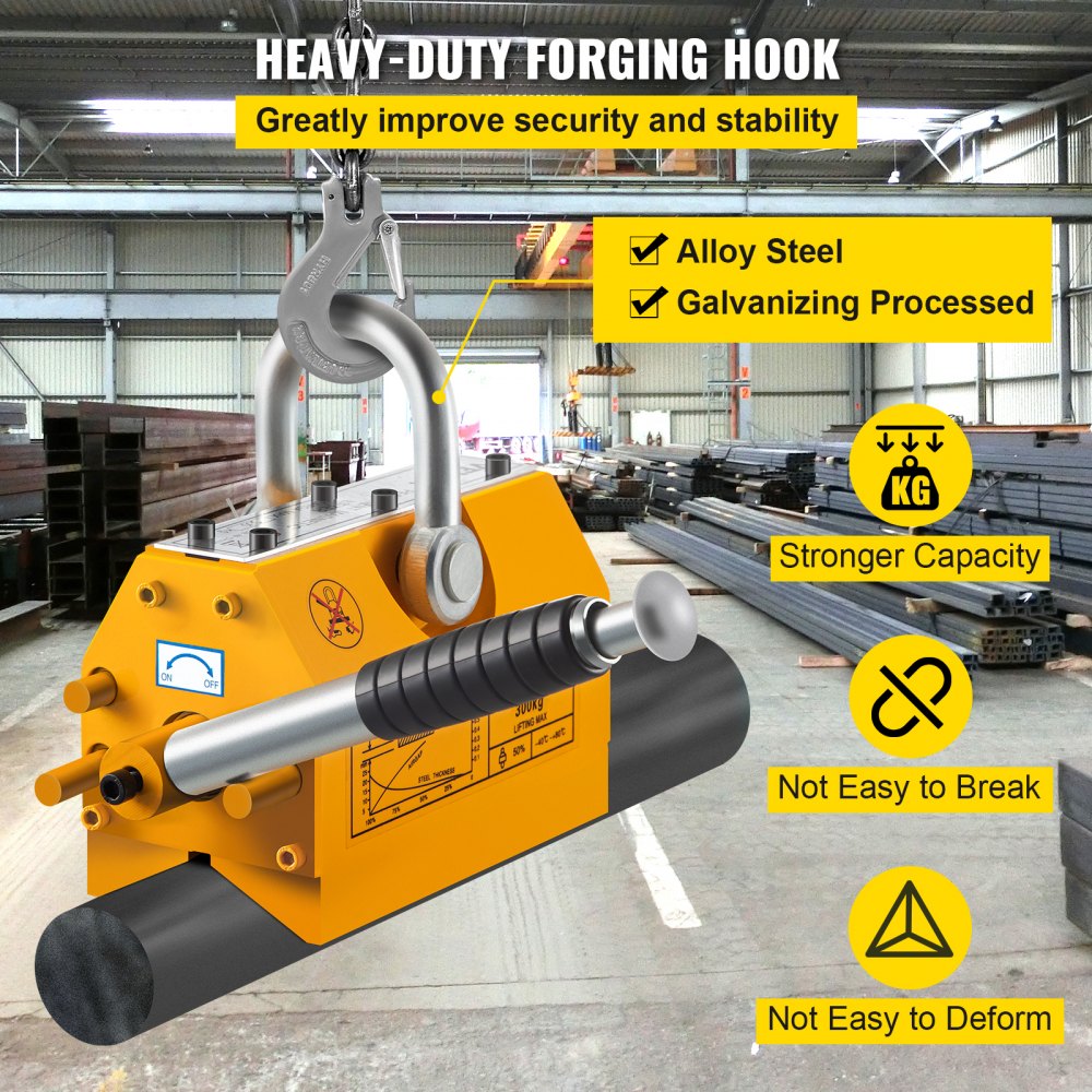 Vevor 300 Kg Lasthebemagnet Hebemagnet Magnet Für Kran Kranmagnet Magnetheber
