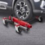 VEVOR 680kg Rangierhilfe pkw, Reifenrad, 1500lbs Rad Dolly Go Jack aus Stahl, Mover für Wohnwagen mit Schnellspannschrauben, pneumatischer Wagenheber, Rangierwagenheber 63 x 41 x 110cm für Geschäfte
