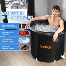 VEVOR Eisbadewanne Eistonne Sportler Kaltwassertherapie Aufblasbar 85x75cm 330L