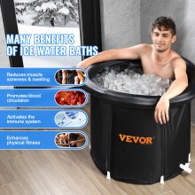 VEVOR Eisbadewanne Eistonne Sportler Kaltwassertherapie Aufblasbar 90x75cm 370L