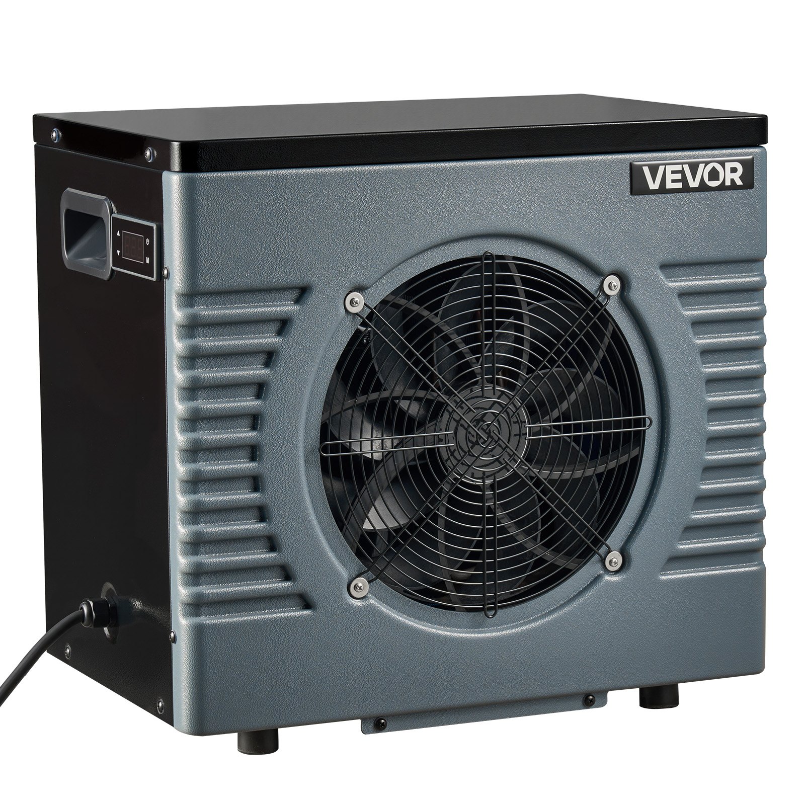 VEVOR Pool-Wärmepumpe 4160 W Nennleistung, Elektrische Poolheizung für Aufstellpools bis 15 m³, Max. COP 5,14, Geräuscharm, FI-Schutzschalter, Heiztemperatur 15–40 °C, Heiz- & Kühlmodus