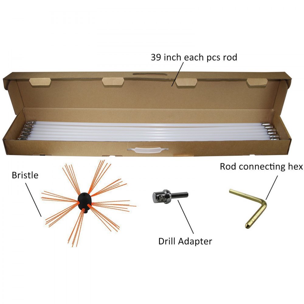 Schornsteinbesen Kaminbesen Rußbesen Schornsteinfegerbesen Schubstange Kehrbesen