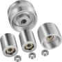 VEVOR Riemenschleifer Rad Set für Messerschleifer, 6201-Lager (12 mm) 127 mm Antriebsrad 75 mm Nachführrad 50 mm Leerlaufrad 24 mm Bohrung Aluminiumlegierung für Bandschleifmaschine