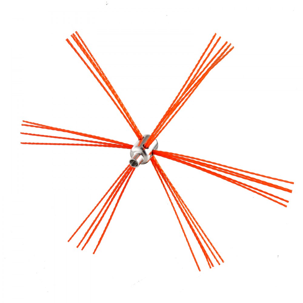 VEVOR Ofenrohrbürste-Set, 10 m max. Länge, Schornsteinbürsten, Schornsteinfeger-Satz, Kaminbürste, um 90° biegbares Kaminreinigungswerkzeug, für quadratische & rechteckige Schornsteine
