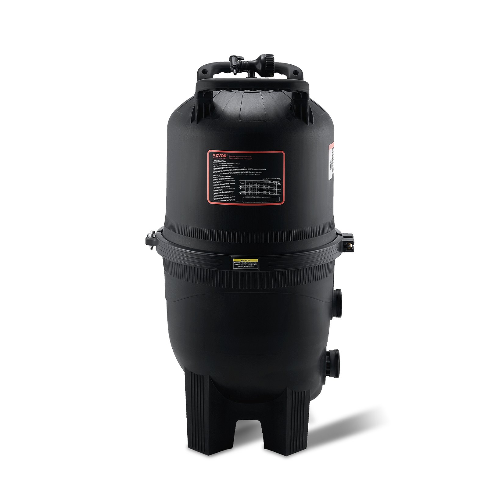 VEVOR Kartuschen-Poolfilter,620 x 560 x 1169 mm, Einbau-Poolfilter, oberirdisches Schwimmbad-Filtrationsfiltersystem mit Upgrade-Filter und auslaufsicher, für Whirlpools, Spa, aufblasbare Pools