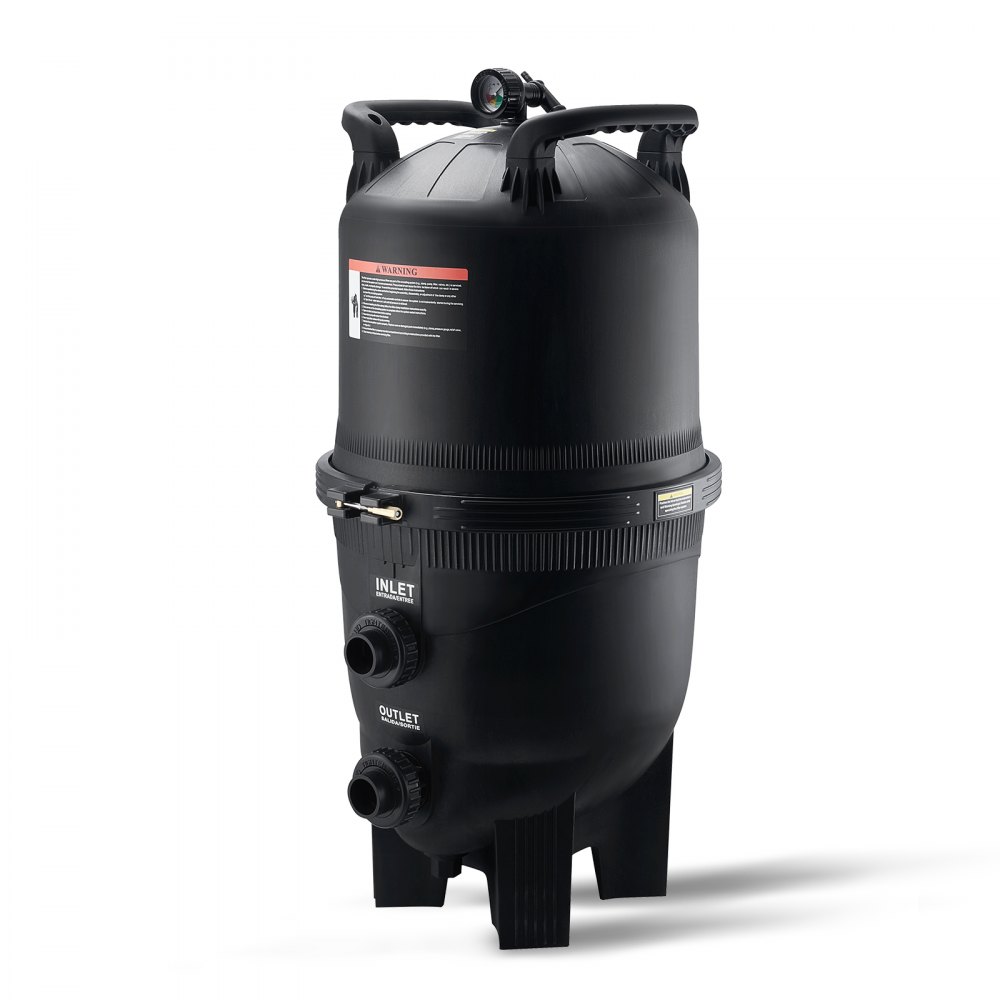 VEVOR Kartuschen-Poolfilter, 49 m² Filterfläche, Einbau-Poolfilter, oberirdisches Schwimmbad-Filtrationsfiltersystem mit Upgrade-Filter und auslaufsicher, für Whirlpools, Spa, aufblasbare Pools