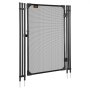 VEVOR Pool Fence Gate, 1.2 x 0.75 m Inground Swimming Pool Fences Gate, Outdoor Security Fencing Door Kit with Metal Latch, 352 gsm Teslin PVC Mesh, Round Tube, Lockable and Easy Installation, Black