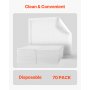 VEVOR Einwegunterlagen, 610x914,5 mm, Inkontinenzunterlagen, saugfähige Chux-Pads mit 5-lagigem Schutz für Bett, Sofa & Matratze, Unterlage für Haustiere, Erwachsene, Kinder, Senioren (70er-Pack)