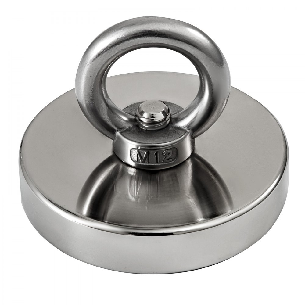 Vevor 90 Mm Neodym Suchmagnet Bergemagnet Starkmagnet 300kg Magnetangeln 20m