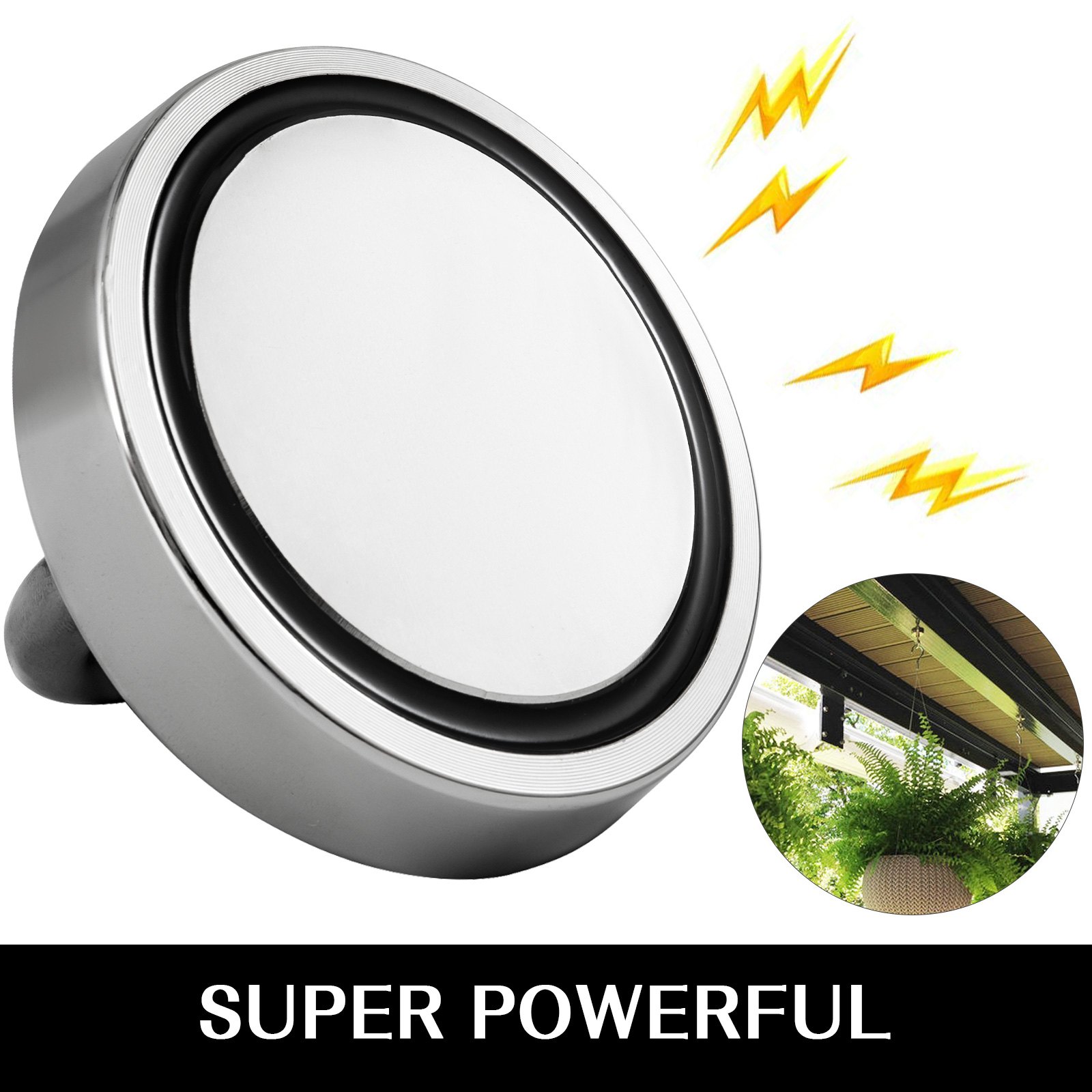 Vevor 90 Mm Neodym Suchmagnet Bergemagnet Starkmagnet 300kg Magnetangeln 20m