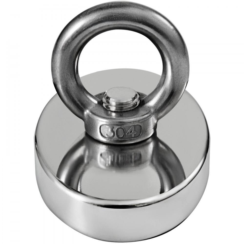 Neodym Bergemagnet Suchmagnet Set 136kg 60mm Magnetfischen Mit 19m Seil Koffer