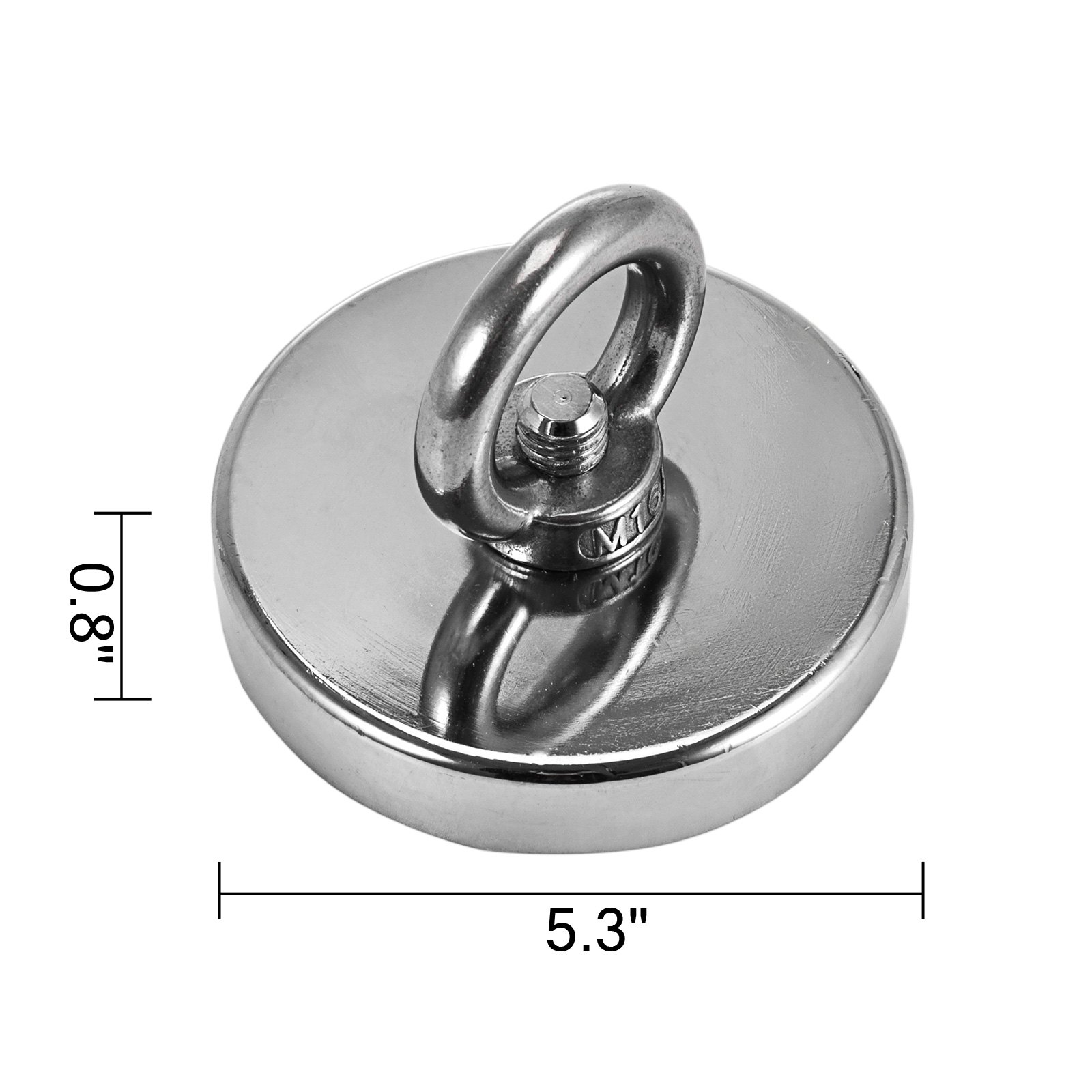 Neodym Magnet Magnetfischen Bergemagnet 136mm 800 Kg Stark Suchmagnet Ndfeb Neu+