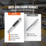 VEVOR Lasthebemagnet Kranmagnet (100 kg Tragfähigkeit, 250 kg Zugkraft, -40 bis 80 ℃), 4 Stk. Magnete Handgesteuertes Gabelanheben Magnetlifter Magnetheber Gelb Neodymium Lifting Magnet Werkzeug