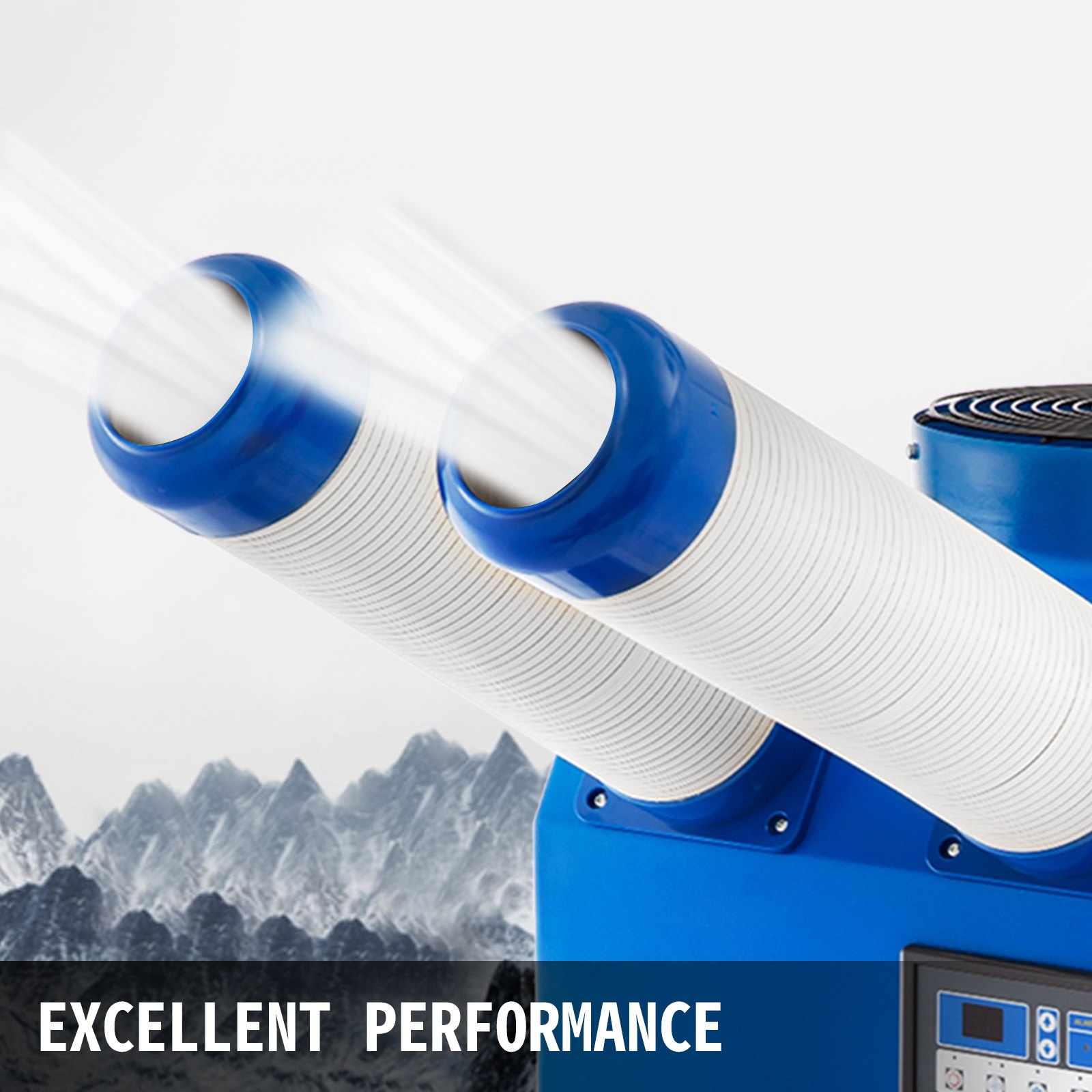 Mobile Industrieluftkühler Blau Kommerzielle Klimaanlage 3500w 220v Tragbar