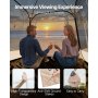VEVOR Transparentes Zelt, 183x183x195 cm, Pop-up-Zelt für 5–6 Personen, Sportzelt mit Bodenmatte & oberer Abdeckung, Outdoor-Bubble-Zelt, Campingunterstand für Veranstaltungen, Angeln, Jubeln