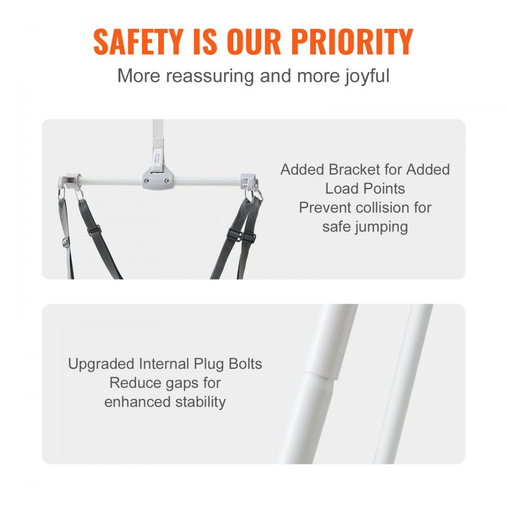 VEVOR Baby-Pullover mit Ständer, Babywippe für Kleinkinder, 35 Pfund belastbar, für 3+ Monate