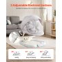 VEVOR Babyschaukel, Babywippe mit 3 Geschwindigkeiten & 3 Sitzpositionen, IMD-Touchpanel, Fernbedienung, Bluetooth & 10 voreingestellten Liedern, für Kinder im Alter von 0–9 Monaten bis zu 9 kg