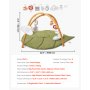 VEVOR Play Mat, Activity Mat with 6 Sensory Toys, Leaf-Shaped Tummy Time Mat for Newborns Aged 0-18 Months, Gift for Motor Skills & Early Cognitive Development