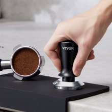 VEVOR 51mm Espresso Tamper Edelstahl Kaffeestampfer mit Feder Kaffeewerkzeug