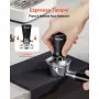 VEVOR Espresso-Tamper 53 mm, gefederter Kaffeetamper, 13,6 kg Tamper-Werkzeug Kaffeewerkzeug für Kaffeemaschine Kaffeezubehör Edelstahl-Tamper Kaffeestampfer mit rutschfestem Griff Schwarz
