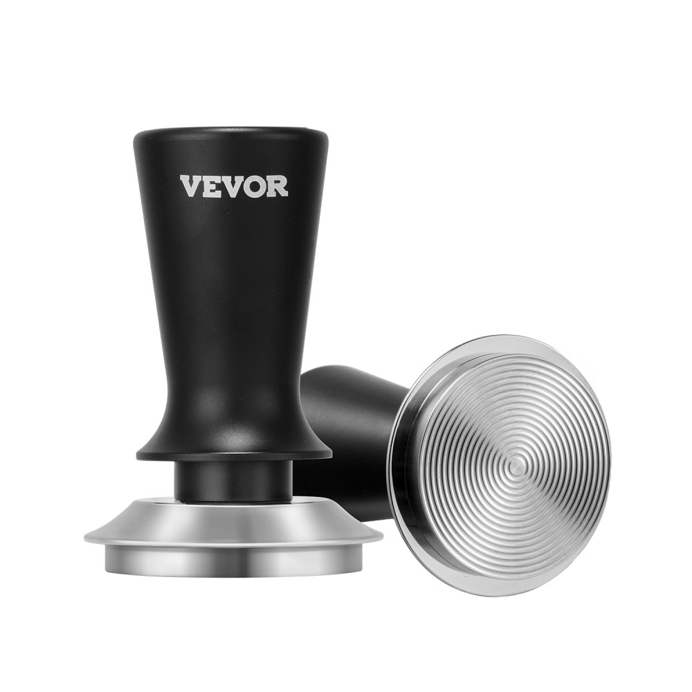 VEVOR Espresso-Tamper 58 mm, gefederter Kaffeetamper, 13,6 kg Tamper-Werkzeug Kaffeewerkzeug für Kaffeemaschine Kaffeezubehör Edelstahl-Tamper Kaffeestampfer mit rutschfestem Griff Schwarz