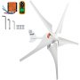 VEVOR Windturbinengenerator 12 V Windgenerator 400 W mit MPPT und Anemometer 5 Flügel