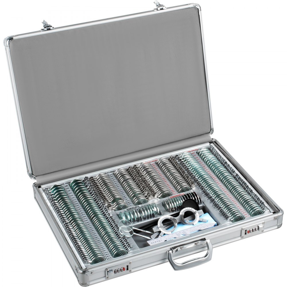266pcs Trial Lens Metall Trial Lens Kit Optical Trial Lens Set Augenschutz