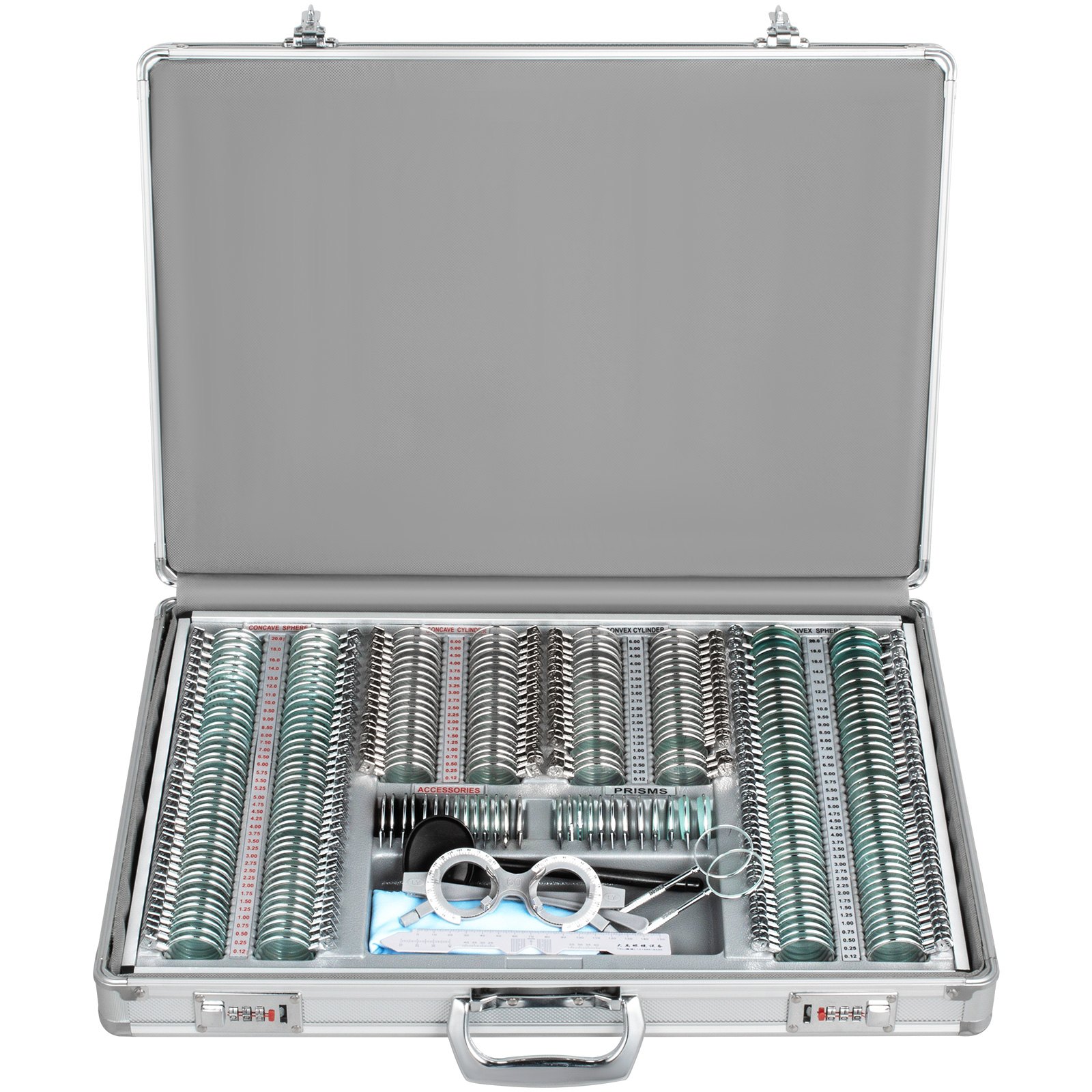 266pcs Trial Lens Metall Trial Lens Kit Optical Trial Lens Set Augenschutz