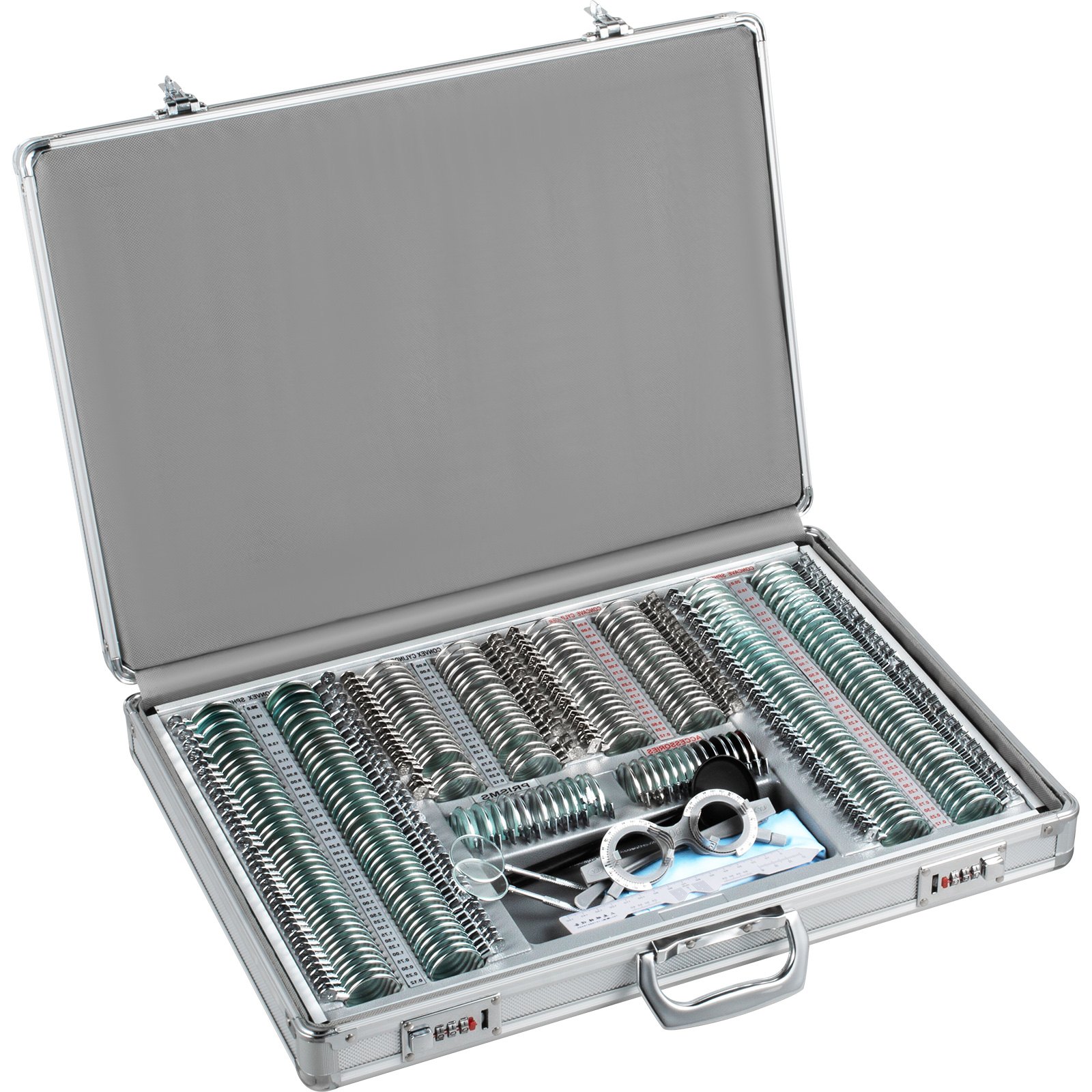 266pcs Trial Lens Metall Trial Lens Kit Optical Trial Lens Set Augenschutz
