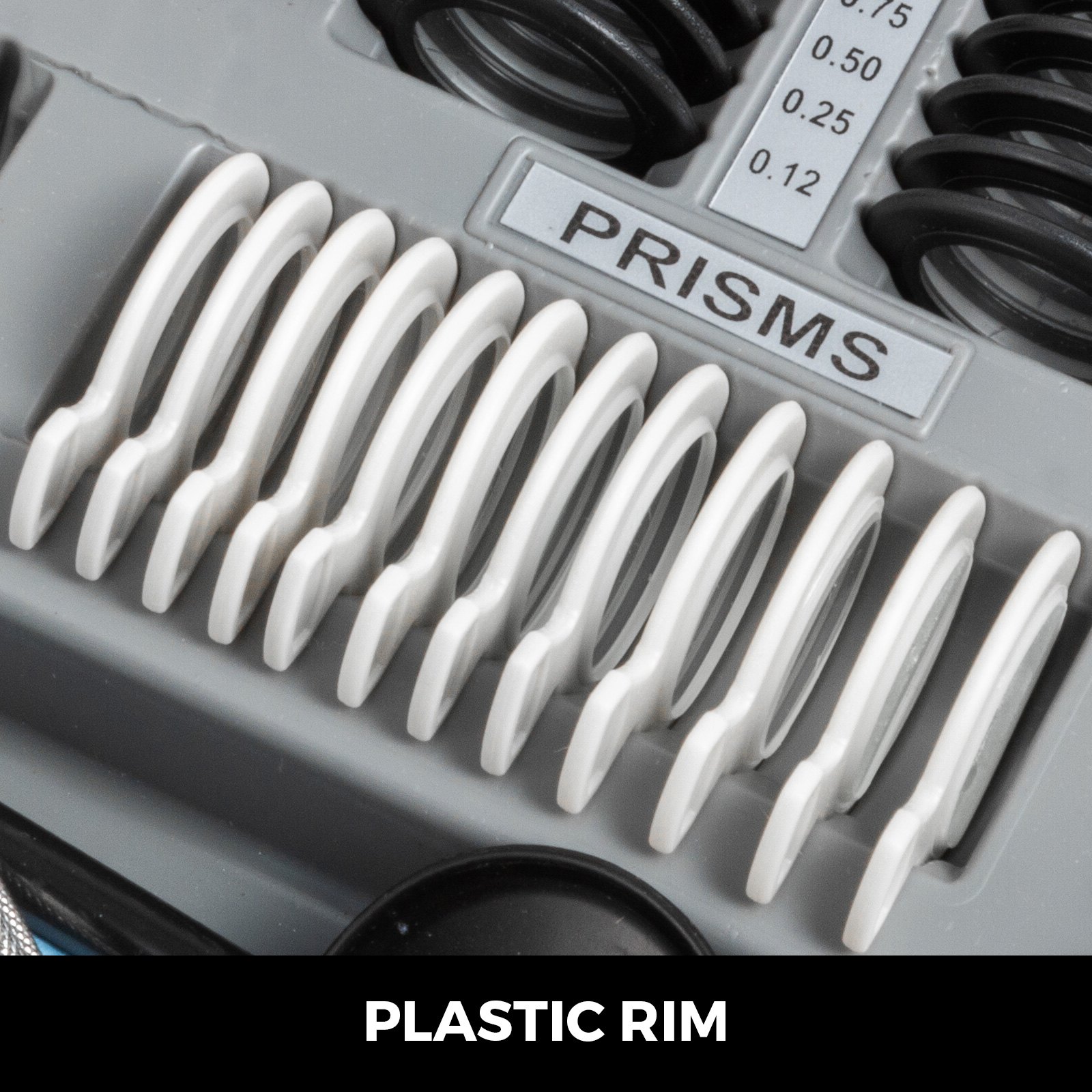 VEVOR 266-teiliges Probelinsen-Set Kunststofffelge Optometrie Probelinse Versuchslinse Testlinse Optometrie Ausrüstung für Optikgeschäfte Vision Health