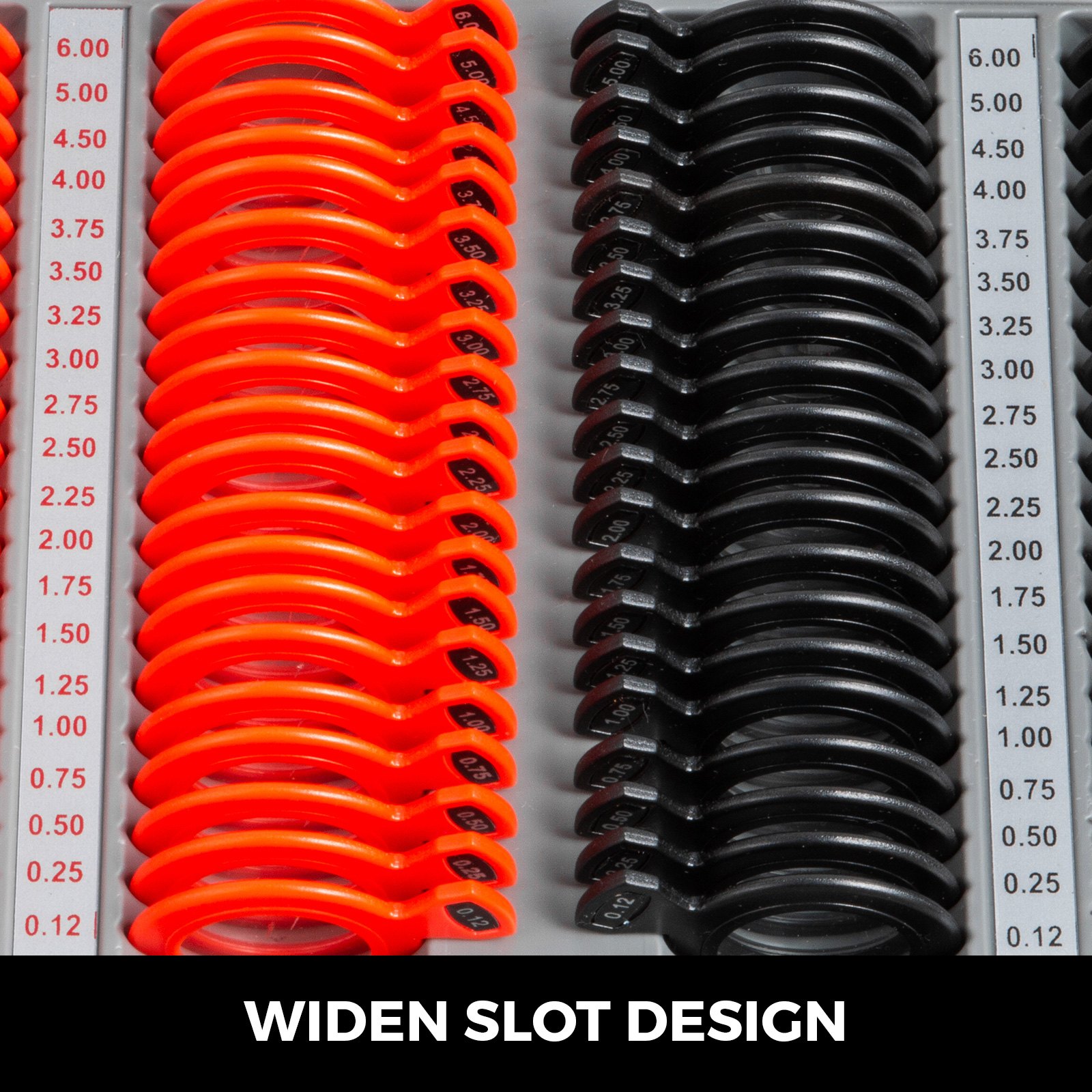 VEVOR 266-teiliges Probelinsen-Set Kunststofffelge Optometrie Probelinse Versuchslinse Testlinse Optometrie Ausrüstung für Optikgeschäfte Vision Health