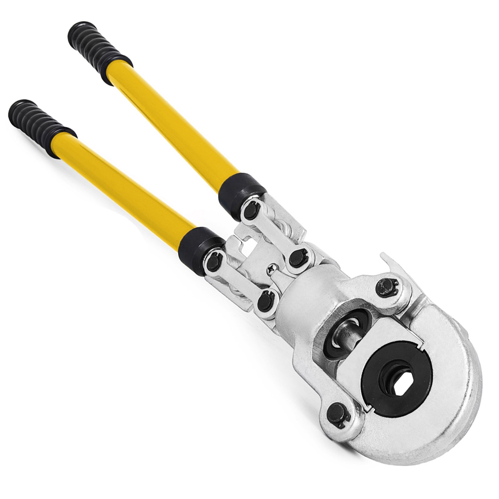 VEVOR Presszange U16, U20, U25, U32, TH16, TH20, TH26, TH32 mm, Crimpzange Presszange 6 T Druckkraft, Rohrpresszange mit um 360° Drehbarem Kopf und Ergonomischem Griff, Rohrcrimpzange Tragbar Ø16-32 m