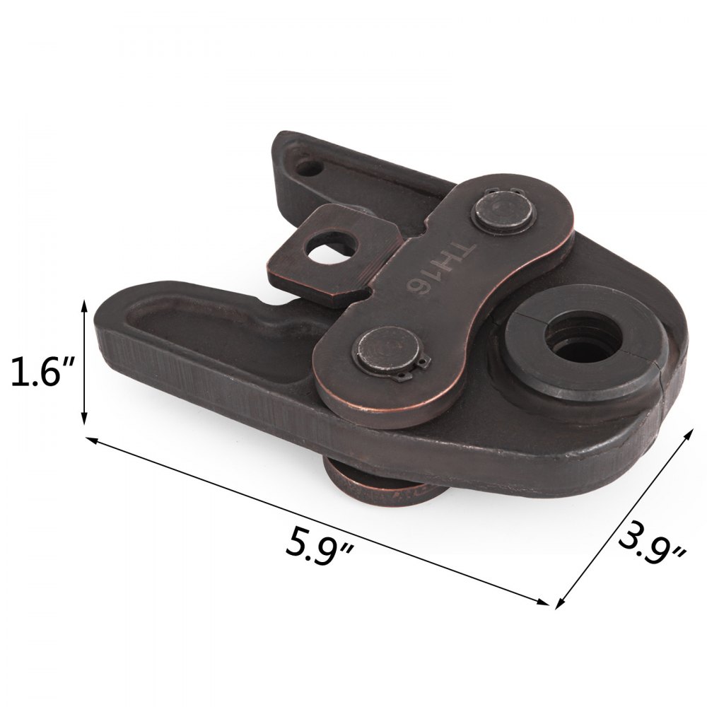 VEVOR Werkzeugset mit Presszangen Pressbacken TH16 TH20 TH26 für Verbundrohr Systeme Zangen-Sätze Länge 150 mm Breite 99 mm aus Material 40 cr und 65