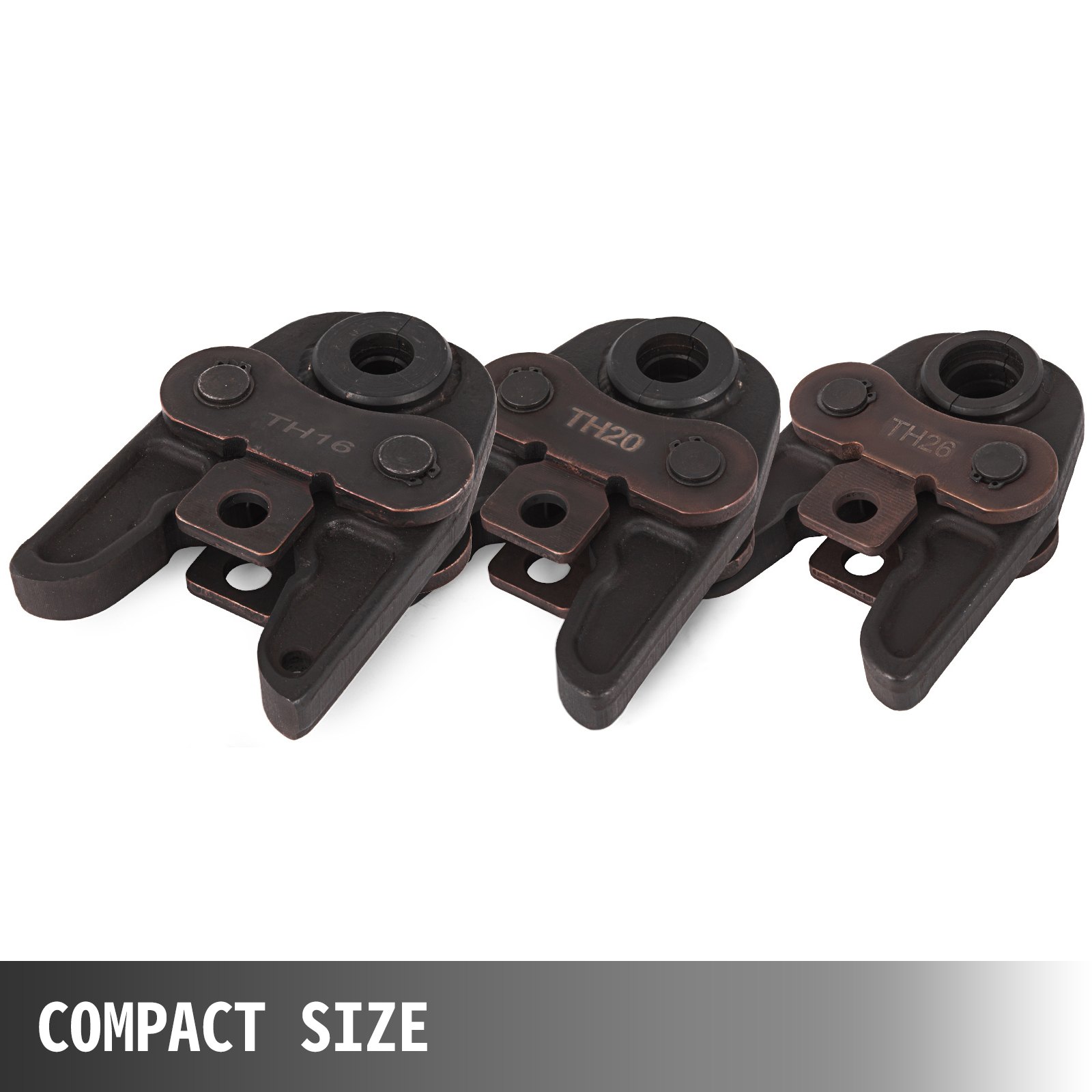 VEVOR Werkzeugset mit Presszangen Pressbacken TH16 TH20 TH26 für Verbundrohr Systeme Zangen-Sätze Länge 150 mm Breite 99 mm aus Material 40 cr und 65