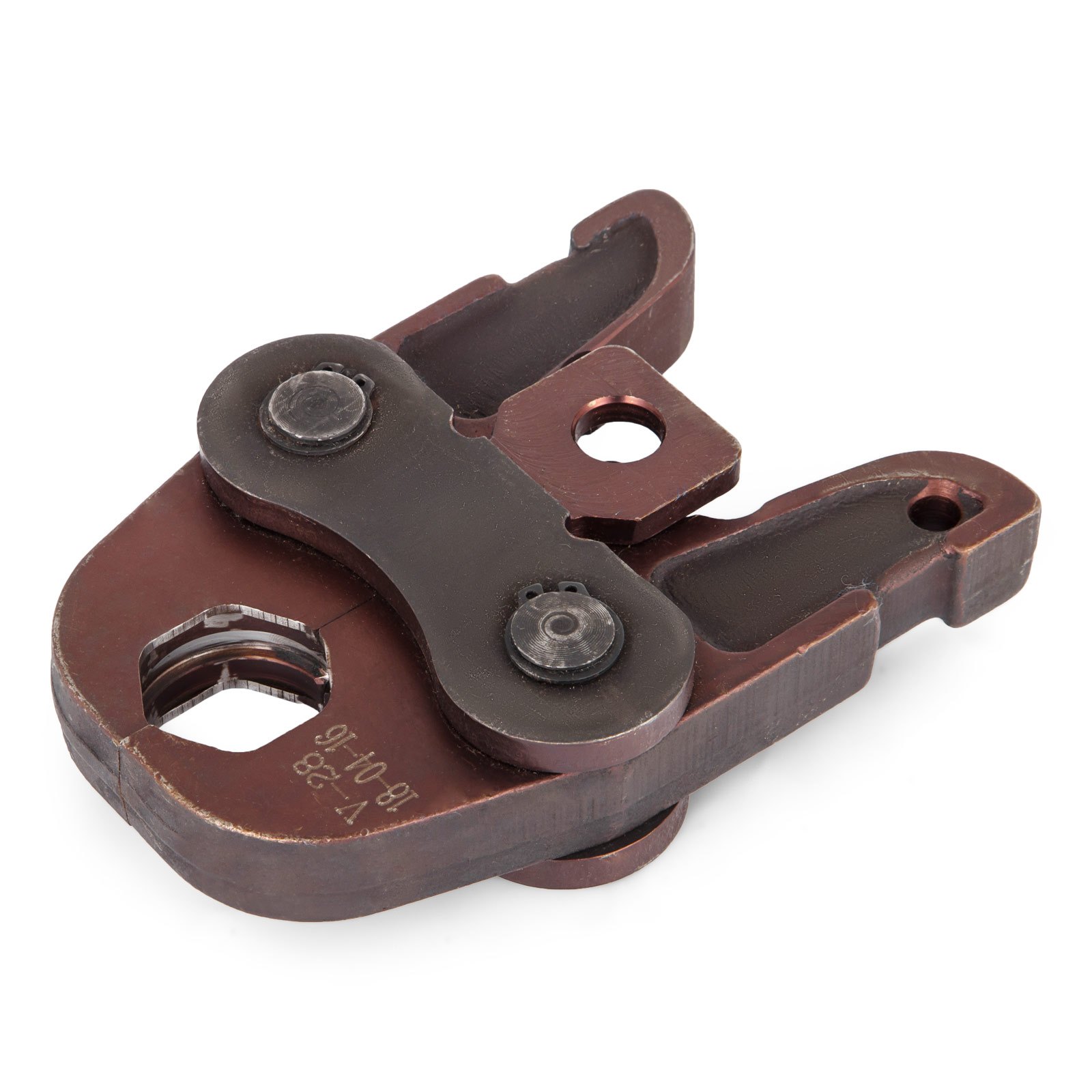 VEVOR Pressbacke V28 28 mm Max. Öffnung, Presszange Pressbacke 145 mm Länge, 102 mm Breite, Profi Pressbacken aus Stahl, Verbundrohre Pressbacke für Aluminium-Kunststoffrohre, PEX-Rohre, PB-Rohre