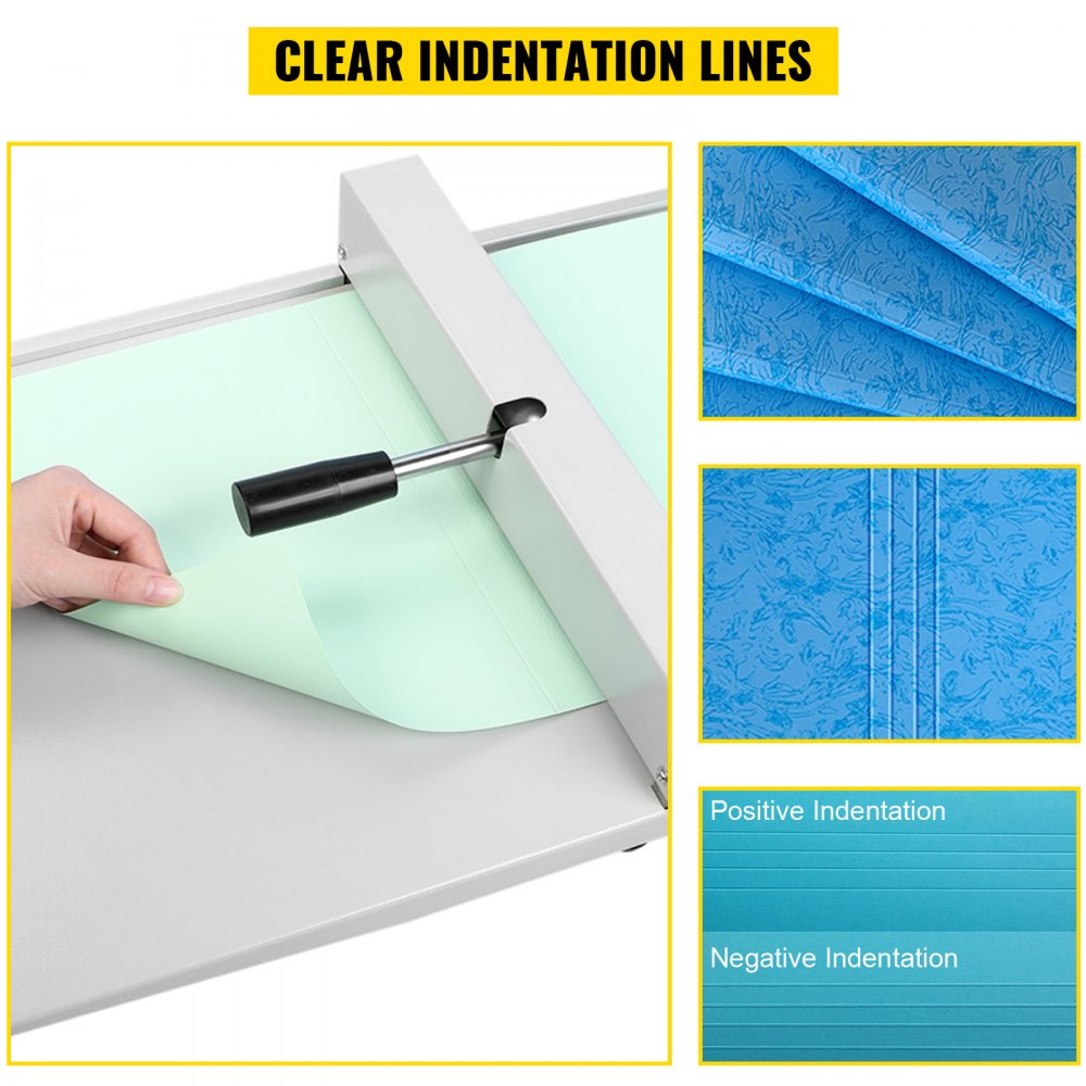 Vevor Manuell Nutmaschine Rillmaschine Rückenstütze Papier Falzmaschine 540 Mm