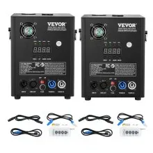 VEVOR 2x Funkenmaschine 500 W Pyrotechnikmaschine Aluminiumlegierung DMX Controller Einstellbar 2–4m Cold Spark Machine 7 min pro Nachladen Ideal für Hochzeit, DJ Show, Partys