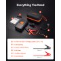 VEVOR Starthilfe Powerbank 4000 A Tragbarer Starthilfegerät Starter Booster für 9 L Benzin & 8 L Dieselmotoren, 150 psi Reifendruck, LED-Taschenlampe, ABS-PC-Gehäuse, Verpolungs- und Kurzschlussschutz