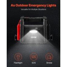 VEVOR Starthilfe Powerbank, 4000 A Spitze, Auto Starthilfe, Batterie-Booster mit Luftkompressor, Starthilfekabel, LCD-Display, LED, Lithium-Starthilfebox für alle Benzin-/bis zu 10 l Dieselmotoren