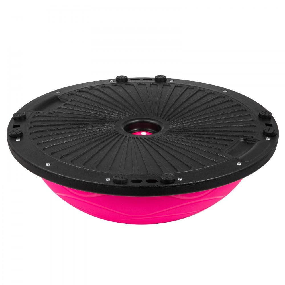 VEVOR Balance Ball Half Ball Balance Trainer Balance Trainer Krafttraining Balance Yoga Belastbarkeit Bis zu 500 KG Balance Bälle Fitness Übung mit Pumpe(Pink)