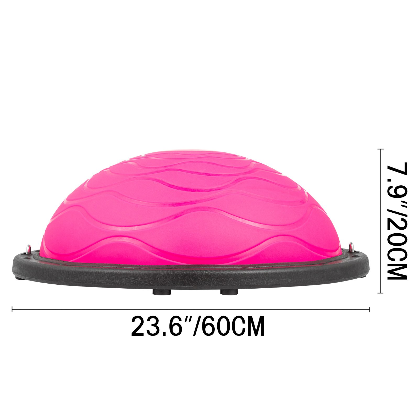 VEVOR Balance Ball Half Ball Balance Trainer Balance Trainer Krafttraining Balance Yoga Belastbarkeit Bis zu 500 KG Balance Bälle Fitness Übung mit Pumpe(Pink)