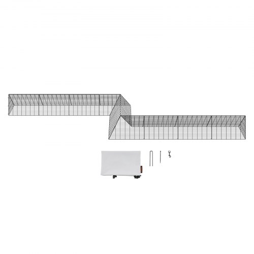Hühnertunnel, 600 X 400 X 61,5 Cm, Hühnerstall Für Den Hof Tragbare Freilaufgehege Fuer Draussen Mit Eckrahmen 2 Sets Geeignet Fuer Huehner Enten Kaninchen P 010720389305