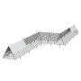 VEVOR Chicken Tunnels, 287 x 78.7 x 24.2 inch(LxWxH) Chicken Tunnels for Yard, Portable Chicken Tunnels for Outside with Corner Frames, 2 Sets, Suitable for Chickens, Ducks, Rabbits