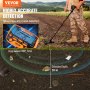VEVOR Metalldetektor Kit für Erwachsene Multifunktionaler Profi-Detektor mit 7 Modi Metallsuchgerät wasserdichte 25,4cm Spule für Größere Tiefe, mit Schaufel und Tragetasche